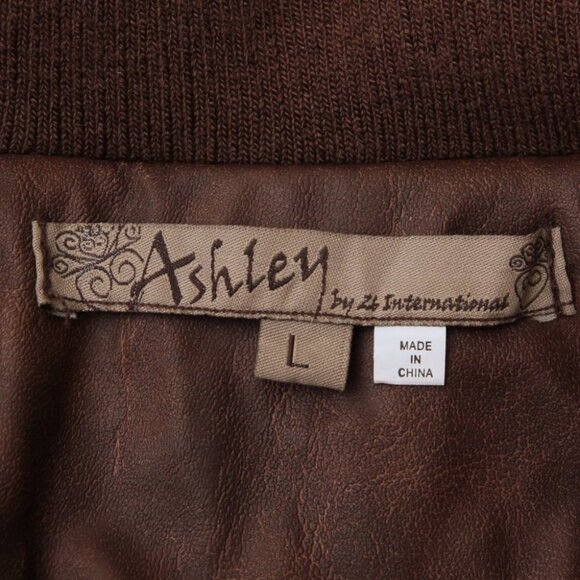 Ashley by 26 international Leather Jacket with Detachable Faux Fur Hood - Picture 12 of 14